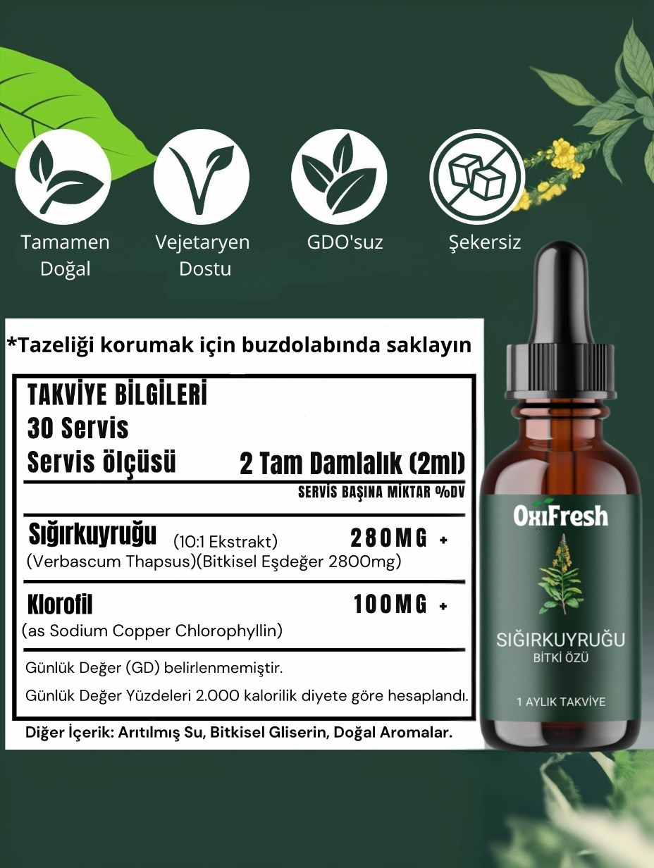 OxiFresh™ Sığırkuyruğu Özü